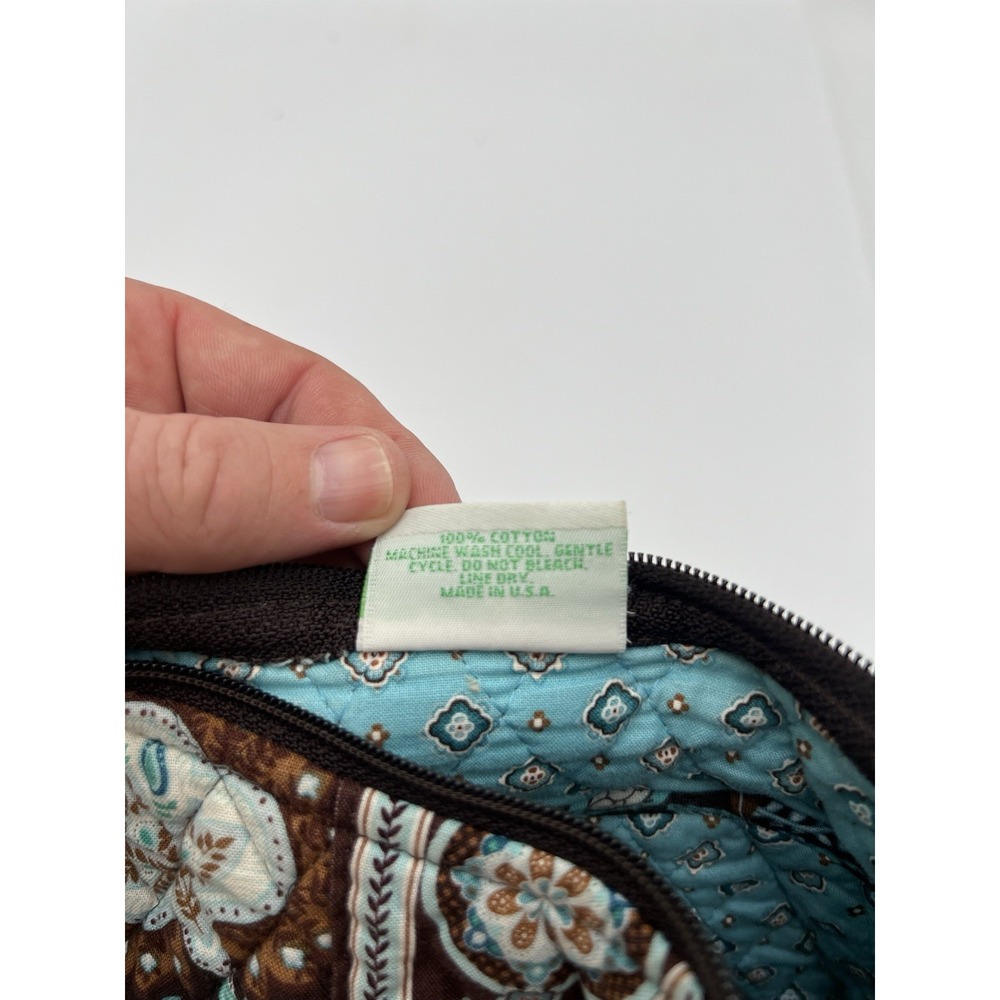Vera Bradley Java Blue Retired Quilted Shoulder Bag Made in USA NWOT Cotton - Picture 9 of 10